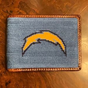 NEW Smathers & Branson NFL Los Angeles Chargers Leather Wallet